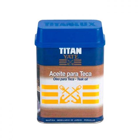 Aceite para teca Titan. Contiene filtros ultravioleta 1