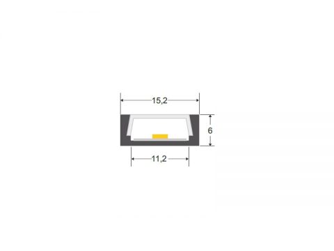 KIT - Perfil aluminio SENSA para tiras LED