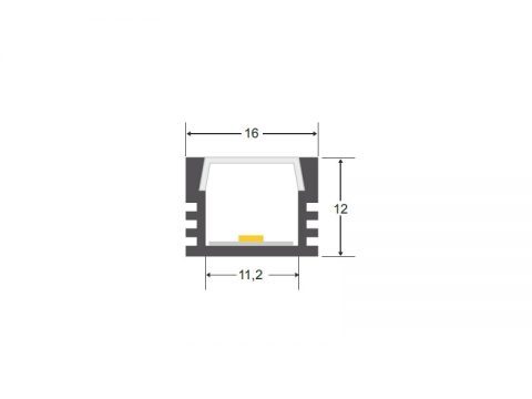 KIT - Perfil CAMBEL para tiras LED