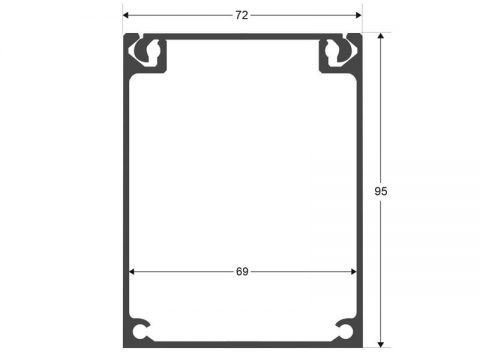 Perfil aluminio DRIVER BOX