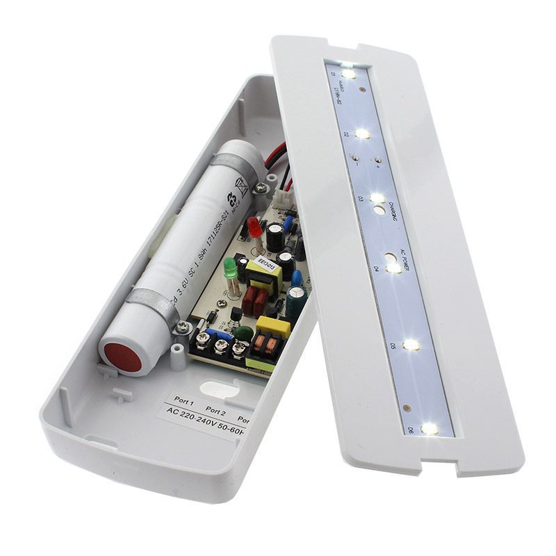 Pack 5 x Luz de emergencia LED NICELUX AUTO-TEST, Permanente / No
