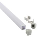 KIT - Perfil plástico CUB IP68 para tiras LED