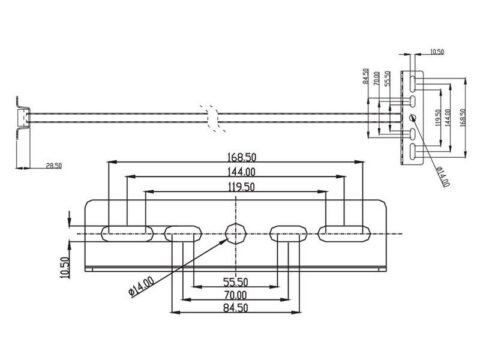 Soporte para proyector 100cm