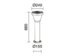 Farola solar SOLARGO H680