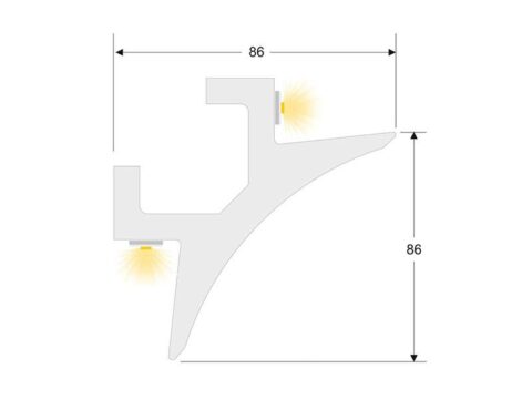 Moldura para Tira Led KB15