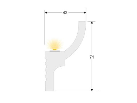 Moldura para Tira Led KB16