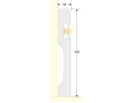 Moldura Rodapié para Tira Led KB20