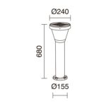 Farola solar SOLARGO H680