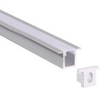 KIT - Perfil aluminio OKI 0809 para tiras LED